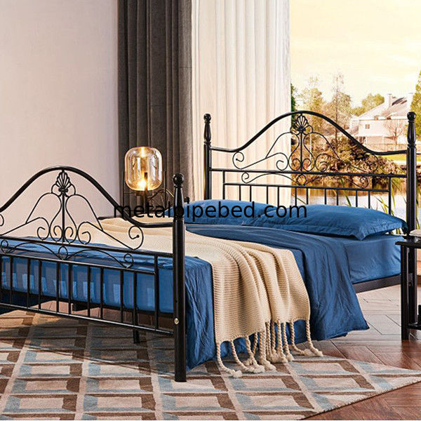 Platform Heavy Duty Structure Humanized Queen Size Iron Bed Frame