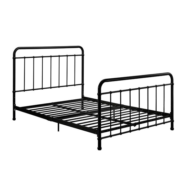 Adjustable Furniture Metal Odm Black Iron Bed Single Layer Pipe Frame Reject Formaldehyde