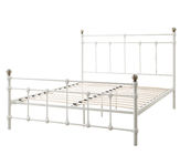 OEM Iron Steel Metal Double Bed Sturdy Frame Customizable Size Colour