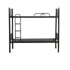 Black Strong Metal Bunk Beds , Metal Double Decker Bed Disassembly Design