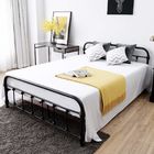 Hostel Adult King Size Iron Bed Customizable Electrostatic powder coating